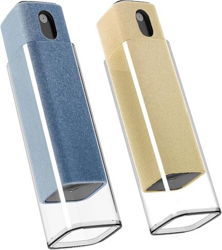 Screen Cleaner Spray and Wipe by EVEO - Computer Screen Cleaner, Laptop Screen Cleaner, Car Screen Cleaner, iPad Screen Cleaner, iPhone 2in1 Touchscreen Mist Cleaner - 2 Pack - Grey & Rose Gold in Kuwait