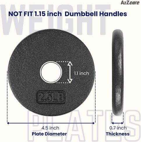 A2ZCARE Weight Plates 1 inch, Standard Weight Plates, Cast Iron Weight Plate, Dumbbell Weight Plates in Saudi Arabia