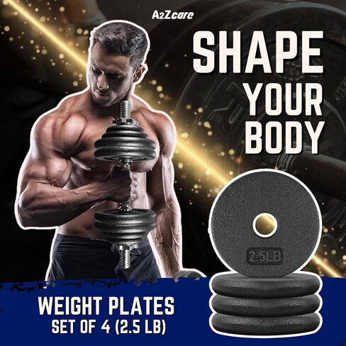 A2ZCARE Weight Plates 1 inch, Standard Weight Plates, Cast Iron Weight Plate, Dumbbell Weight Plates in Saudi Arabia