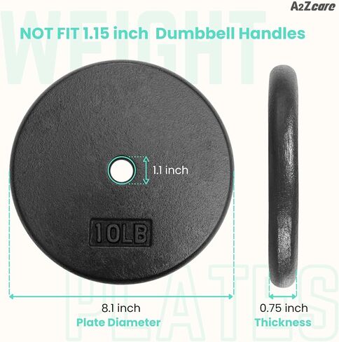 A2ZCARE Weight Plates 1 inch, Standard Weight Plates, Cast Iron Weight Plate, Dumbbell Weight Plates in Saudi Arabia