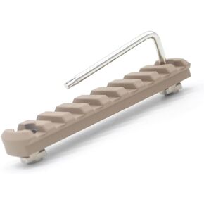 Smith's KIT 9 Slot Rail for M-Rail System Chamfer Edges & Bevelved Ends AluminumT6-Tan/FDE