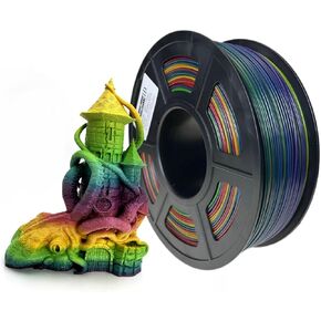 Stronghero3D ABS 3D Printer Filament 1.75mm,Multicolors,Rainbow,1kg(2.2lbs) Accuracy +/-0.05mm for ender3 Cr10