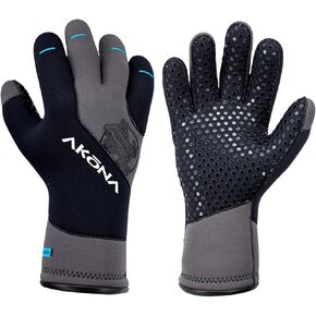 AKONA Antigua 3mm Gloves with Polyurethane Palms for Tremendous Grip
