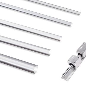 1 Pc 5/8'' x 12'' Chrome Plated Carbon Steel Round Rod, Chrome Coated Steel Round Bar for Shaft Gear Drill Lathes Boring Machine Turning Miniature Axle, Cylindrical Pin DIY Craft Tool