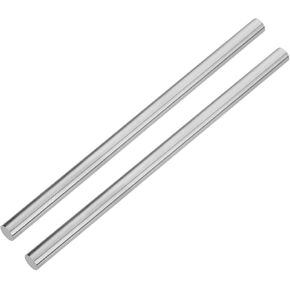 Utoolmart Round Steel Metal Rods,7mm x 200mm HSS Lathe Bar Stock Tool, for Shaft Gear Drill Lathes Boring Machine Turning Miniature Axle, Cylindrical Pin DIY Craft Tool, 2pcs