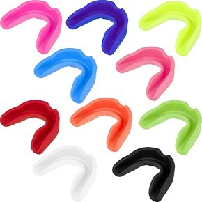 BBTO 20 Pcs Sports Mouth Guards Football Mouth Guard Athletic Mouth Guard Mouthguard for Sports (Black)