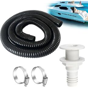 1-1/8 Boat Bilge Pump Hose,1-1/8 Dia 6 FT Kink-Free PVC Hose