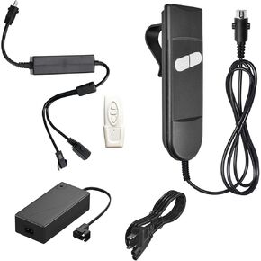 Forward Reverse Remote Control Switch,Linear Actuator 12V Remote Controller,Recliner Controller with 2 keys,DC 24V Adapter Power Supply Set,for Actuators,Electric Retractable Doors,Recliner Controller