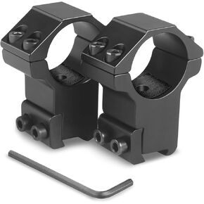 1 Inch Dovetail Scope Rings, High Profile Scope Mount for 11 mm Dovetail Rails -2 Pieces (One has Stop pin)