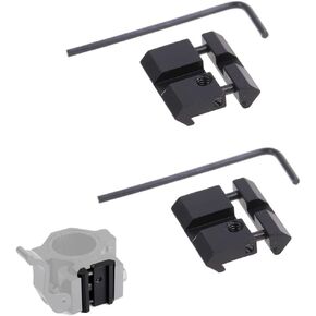 2pcs Scope Mount Rail Adjustable Adapter 20mm Picatinny to 11mm,Mini Rail convertor Aluminum Alloy Lightweight