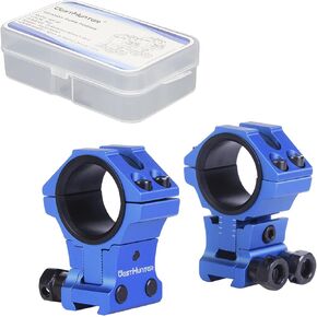 WestHunter Optics Adjustable Height Dovetail Scope Rings, 1 Inch 30 mm Precision Scope Mount | 6 Colors