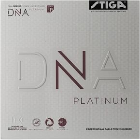 Stiga DNA Platinum XH Table Tennis Rubber | Extra Hard Professional Table Tennis Sheet for Maximum Control & Powerful Spins - Full Stroke Control