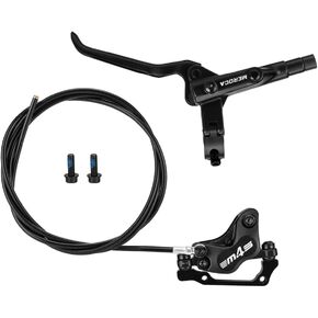 MTBHydraulic Disc Brakes Set, Left Rear 1550mm, Mountain Bike 4-Piston Hydraulic Disc Brakes Set, Aluminum Alloy Hydraulic Brake Kit for Mountain Bike, Road Bike Left Rear 1550mm (Split)