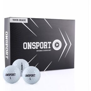 12 Pack of Premium Urethane Soft Golf Balls 2024 Technology Golf Balls Built for Distance with A Soft and Responsive Feel 3 Layer White Golf Balls