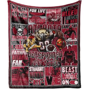 Football Throw Blanket Football Fan Gifts for Men Women Kids Football Style Flannel Blanket Super Cozy Soft Living Room 60" x 50"
