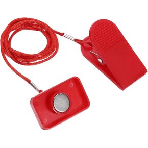 PATIKIL Universal Treadmill Magnet Safety Key 1.81inch, Treadmill Key Replacement with Magnetic Safety Switch Lock for Running Machine Image Gym, Red