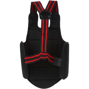 Alomejor Chest Guard Vest Waistcoat Double Sided Boxing Chest Protector for Taekwondo Body Protector Sparring Gear