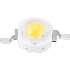 100Pcs High Power 1W LED Beads Light Emitter Components Diode Super Bright SMD for DIY Lighting Fixtures 3000K/6000K(White 6000K)