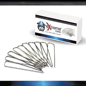 50 Steel Sod or Ground Staples for Dog Fence Installation Above Ground