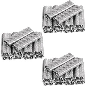 1800Pcs Type M Nail Ring, Wire Cage Clips, Galvanized Steel M Clips Hog Ring Nail Fence Fastener for Fencing, Animal Cages, Car Cushions, Upholstery ﻿ (M Nail Rings)