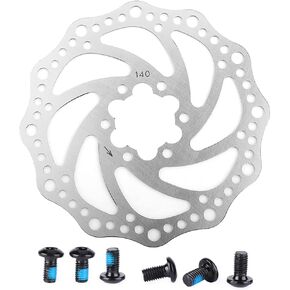 plplaaoo Bike Disc Brake Rotor,Professional Stainless Steel Silver Bike Rotor Fit with 6 Bolts,Anti Corrosion Bicycle Disc Brake Rotor for Road Bike Mountain Bike(120mm) in Kuwait