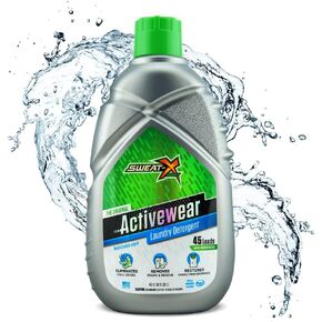 Sweat X Original Activewear Laundry Detergent – Remove the Worst Odors & Toughest Stains – High Performance Sports Wash for Training Gear & All Fabric Types – 45 Loads – 1 Pack
