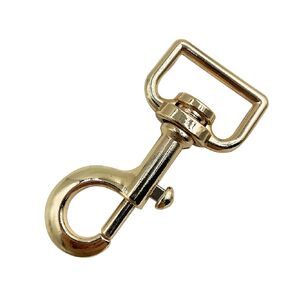 5 Pack Zin Alloy Bolt Snap Hook,25mm/1 inch Spring Lobster Clasp Claw Clip for Backpack Handbag Purse Making Supply (Gold) PT1612