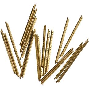 Brass Fret Wire,19pcs 2.2MM Brass Guitar Fret Wire Fretwires for Classic Guitar Fingerboard, Gold