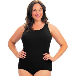 Dolfin Aquashape Women's One Piece Swimsuit Full Coverage Shaping Lap Suit�