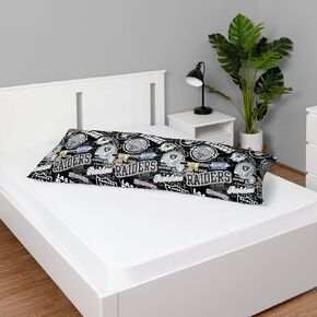 FOCO Las Vegas Raiders NFL Printed Plush Body Pillow