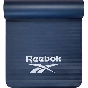 Reebok Pro 10mm Extra-Thick Yoga Mat, 72" x 24" with Easy Carry Strap, Large Non-Slip Exercise Mat with Ridged Base for Home Workout, Pilates, Floor Exercises & Outdoor Training