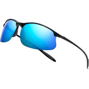 SUNGAIT Sport Sunglasses Men Polarized Running Sun Glasses for Men Women Black Men's Sunglasses Shades Fashion UV Protection