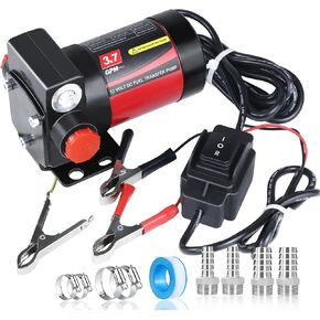 110V AC Gasoline Fuel Pump, Reversible Pumping for Gasoline, Diesel, Motor Oil, 3.7GPM Gasoline Transfer Pump