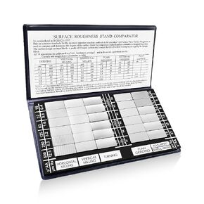 30 Specimens Surface Roughness Standards Set, Surface Finish Comparator Set with Ra0.05-12.5mm Microfinish, for Lathe Manufacturing Machinery Teaching