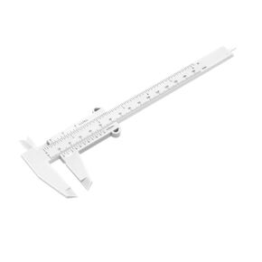 150mm DIY Tool Woodworking Metalworking Plumbing Model Making Vernier Caliper, White Knitting Kits for Beginners Adults