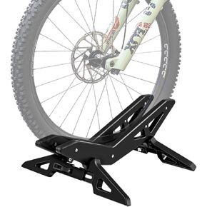 Cycle Bike Stand Portable Floor Rack Bicycle Park Adjustable Bike Floor Stand Bicycle Storage Fit 20"-29"for Mountain, Road Bikes,Fat Tire, Freestanding Bike Stand for Garage Parking (Black)