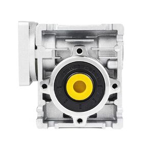 Worm Gear Gearbox,Pitch-Row :50mm,NMRV030 Worm Gear Speed Reducer Square Type for Nema23 / Nema24 Stepper Motor/Servo Motor,RV030 Output Bore/Hole 14mm Shaft (30:1)