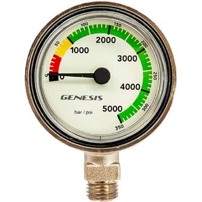Genesis Brass Pressure Gauge PSI/BAR