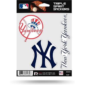 Rico MLB Yankees Triple Spirit Stickers, Multi, One Size (MSS4701)