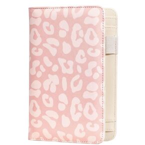 Server Book, Waitress Book, Server Books for Waitress/Waiter with Zipper Pocket Waitress Book Organizer Checkbook Leopard Pattern 8x5 Inch