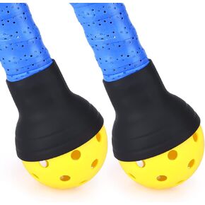 TOBWOLF 2PCS Pickleball Ball Retriever، سيليكون Pickleball Picker العلوي Pickball Grabber، Universal Pickleball العلوي شفط كأس، جديد سيليكون Pickleball مجداف قبضة، المضادة للانزلاق Pickleball قبضة اليد
