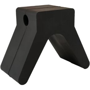 2 inch Width 4 inch V-Span Boat Trailer Bow Stop Block Trailer Rubber Bow Stop Non Marking Polyurethane Mounting Hole