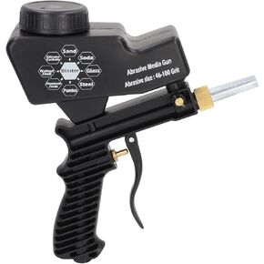 70-150PSI Sandblaster Sandblasting Spray Gun Tool Set for Spraying Cleaning(Black)