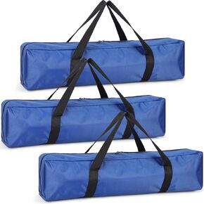 3 Pcs Tripod Carrying Case Bag Water Resistant Durable Lightweight Multifunctional Tripod Carrying Case with Heavy Duty Suit for Lights, Speakers, Cameras, Booms(Black,32 Inch)