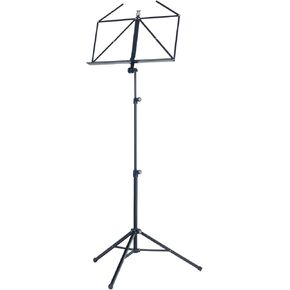 K&M - Konig & Meyer 10065.000.55 Heavy Duty Music Stand - Large Deep Desk - Sturdy Base - Adjustable Height - Compact - Professional Grade for Musicians - German Made - Black