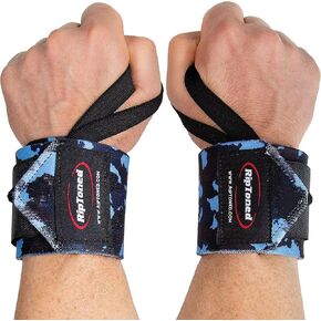 Rip Toned 18" Wrist Wraps - Wrist Straps for Weightlifting - Lift Better, Protect Wrist Pain - Adjustable, Durable, Machine Washable - Wrist Brace for Weightlifting - USPA Endorsed for Men & Women