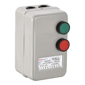 MECCANIXITY Magnetic Electric Motor Starter, 220V 4KW 5HP, 2 Phase Magnetic Switch Motor Starter for Air Compressor