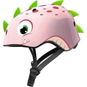OutdoorMaster Kids Helmet, Bike Helmet for 1 Year Older Toddlers to Youths, 2 Sizes, Dial Fit Adjustment, Premium Safety & Ventilation, Multi-Sport Helmet for Bicycles, Skates, Scooters & Longboards
