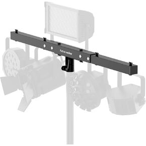 DJ Lighting Bar 5 Lights Portable T-Bar Extension Crossbar Mount 38 inches long for 35mm Tripod Stand for Stage, Par Light