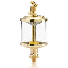 YUCHENGTECH 1/8" PT Sight Gravity Drip Feed Oiler Thread Needle Valve Type Oil Cup Drip Oiler (50ml)